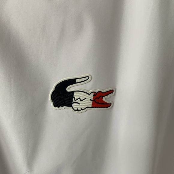 🔥🔥🔥 Lacoste unisex white rain coat , size S/M men or M/L women🔥🔥🔥 - Picture 14 of 14